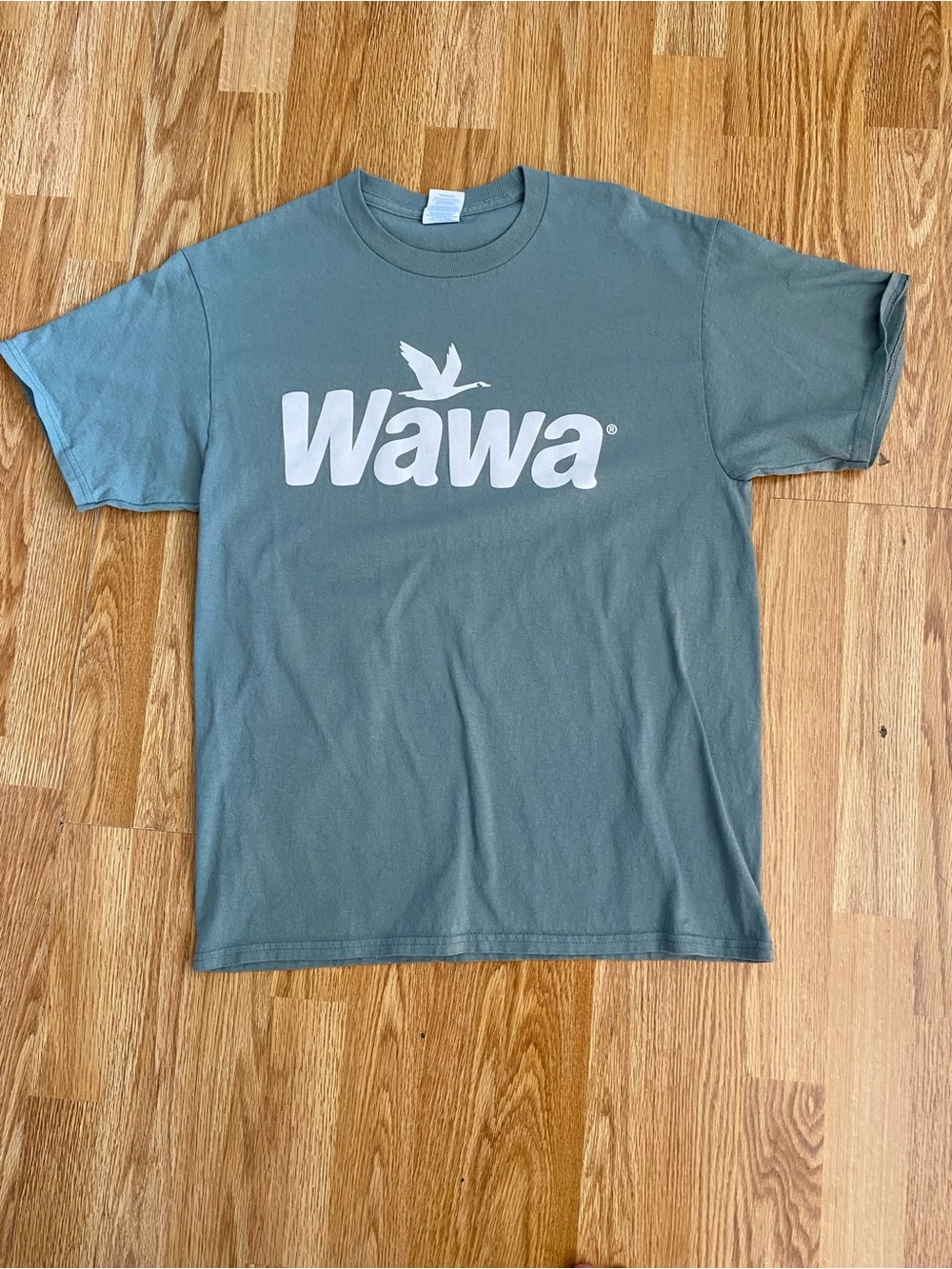 5 for $25! 
Sage Green Wawa T-shirt